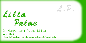 lilla palme business card